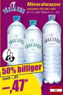 Norma Vöslauer Mineralwasser Angebot