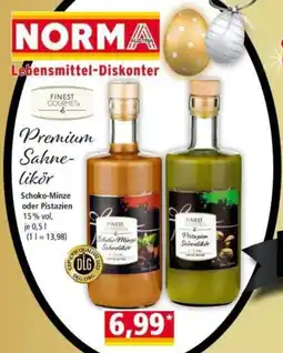 Norma Finest gourmet premium sahnelikör Angebot