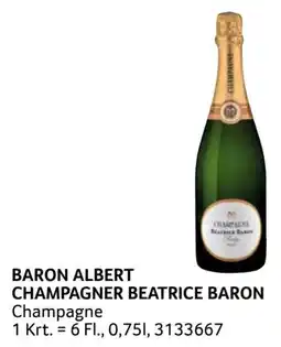 Transgourmet Baron Albert Champagner Beatrice Baron Angebot