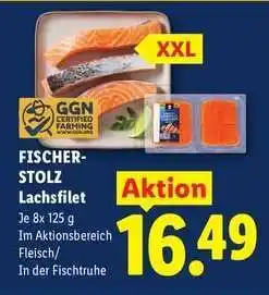 Lidl FISCHER-STOLZ Lachsfilet Angebot