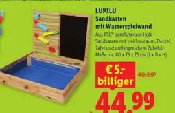 Lidl LUPILU Sandkasten mit Wasserspielwand Angebot