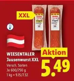 Lidl Wiesentaler Jausenwurst XXL Angebot