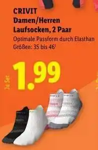 Lidl CRIVIT Damen/Herren Laufsocken, 2 Paar Angebot