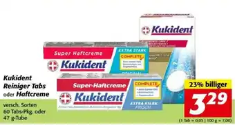 Nah&Frisch Kukident Reiniger Tabs Haftcreme Angebot