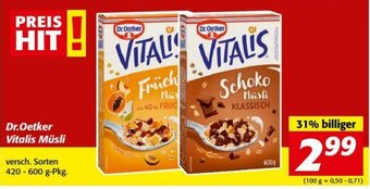 Nah&Frisch Dr.Oetker Vitalis Musli Angebot
