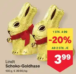 MPreis Lindt Schoko-Goldhase Angebot