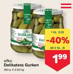 MPreis Efko delikatess gurken Angebot