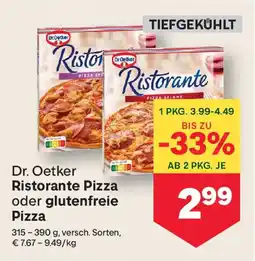 MPreis Dr. Oetker Ristorante Pizza oder glutenfreie Pizza Angebot
