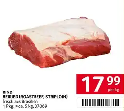 Transgourmet Rind beiried (roastbeef, striploin) Angebot