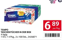 Transgourmet Tempo taschentücher in der box Angebot