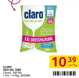 Transgourmet Claro öko xxl tabs Angebot