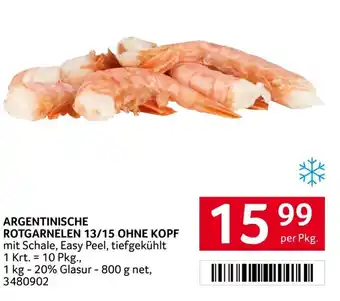 Transgourmet Argentinische rotgarnelen 13/15 ohne kopf Angebot