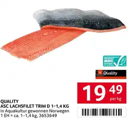 Transgourmet Quality asc lachsfilet trim d 1 Angebot