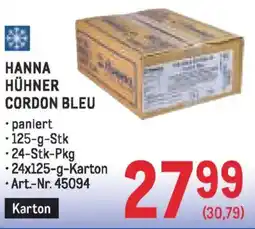 Metro Hanna hühner cordon bleu Angebot