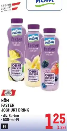 Metro Nöm fasten joghurt drink Angebot