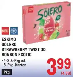Metro Eskimo solero strawberry twist od. bonbon exotic Angebot