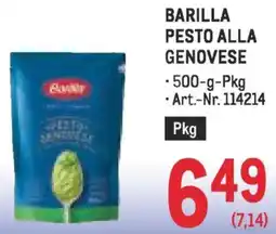 Metro Barilla pesto alla genovese Angebot