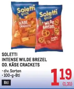 Metro Soletti intense wilde brezel od. käse crackets Angebot