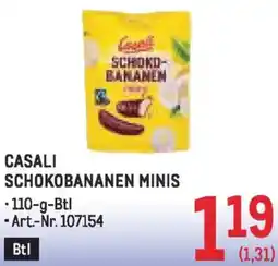 Metro Casali schokobananen minis Angebot
