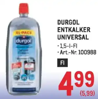 Metro Durgol entkalker universal Angebot