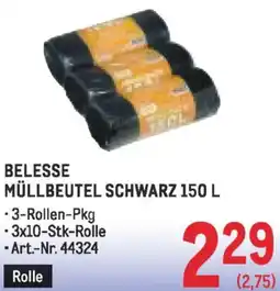 Metro Belesse müllbeutel schwarz Angebot