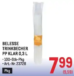 Metro Belesse trinkbecher pp klar Angebot