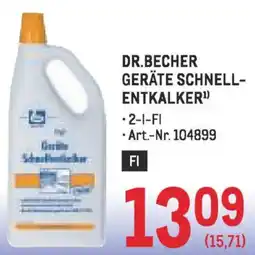 Metro Dr.becher geräte schnell- entkalker Angebot