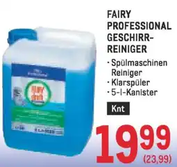 Metro Fairy professional geschirr- reiniger Angebot