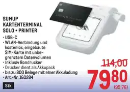 Metro Sumup kartenterminal solo + printer Angebot
