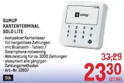 Metro Sumup kartenterminal solo lite Angebot