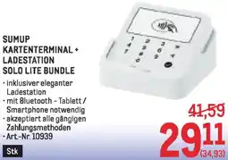 Metro Sumup kartenterminal+ ladestation solo lite bundle Angebot