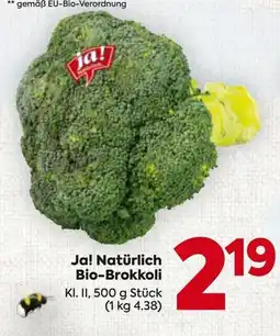 Billa Ja! Natürlich Bio-Brokkoli Angebot