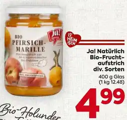 Billa Ja! Natürlich Bio-Frucht- aufstrich Angebot