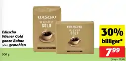 Nah&Frisch Eduscho Wiener Gold ganze Bohne oder gemahlen Angebot