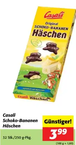 Nah&Frisch Casali Schoko-Bananen Häschen Angebot