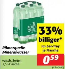 Nah&Frisch Römerquelle Mineralwasser Angebot