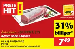 Nah&Frisch Donauland - schwein Karree ohne Knochen Angebot