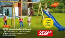 Lagerhaus IMPOS Doppelschaukel mit Podest Angebot