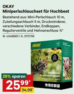 Lagerhaus OKAY Miniperlschlauchset für Hochbeet Angebot