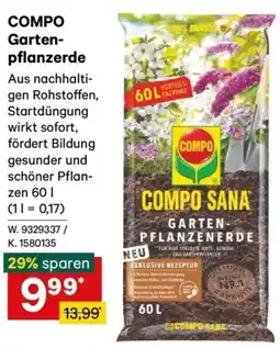 Lagerhaus COMPO Garten- pflanzerde Angebot