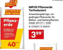 Lagerhaus IMPOS Pflanzerde Torfreduziert Angebot