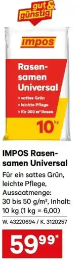 Lagerhaus IMPOS Rasen- samen Universal Angebot