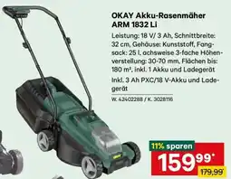 Lagerhaus OKAY Akku-Rasenmäher ARM 1832 Li Angebot