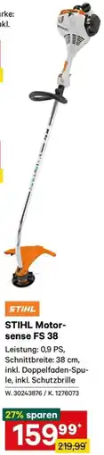 Lagerhaus STIHL Motor- sense FS 38 Angebot