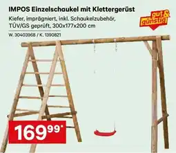 Lagerhaus IMPOS Einzelschaukel mit Klettergerüst Angebot