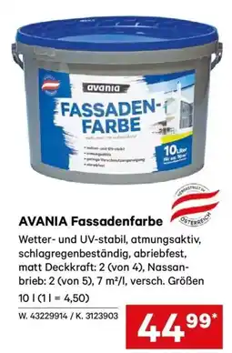 Lagerhaus AVANIA Fassadenfarbe Angebot
