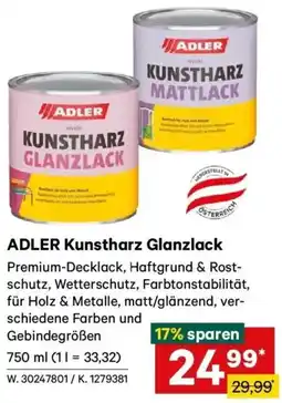 Lagerhaus ADLER Kunstharz Glanzlack Angebot