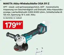 Lagerhaus Makita akku-winkelschleifer dga 511 z Angebot