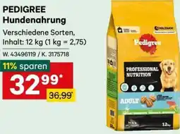 Lagerhaus Pedigree hundenahrung Angebot