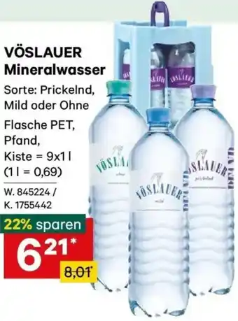 Lagerhaus Vöslauer mineralwasser Angebot